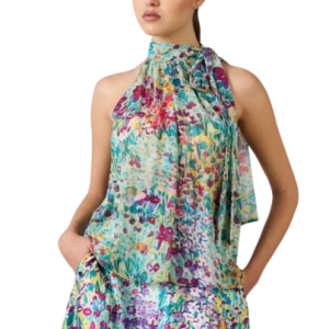 Top SARAH CHOLE Hiri a fantasia art.014914 S Multicolor SARAH CHOLE 100%Poliestere Italia