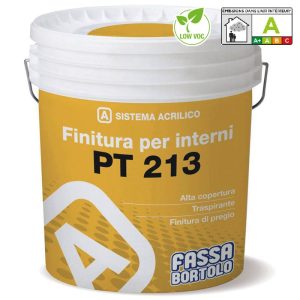 Idropittura per interni traspirante bianca Fassa Bortolo PT 213 ad alta copertura (Secchio 5-14 lt)