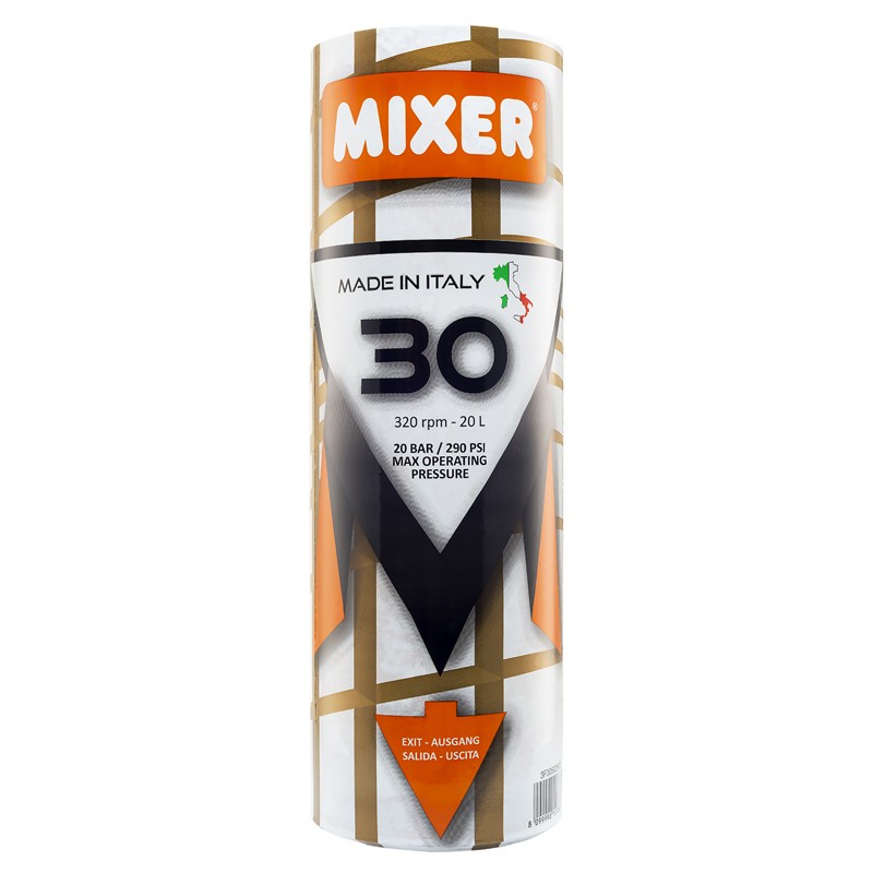 Polmone Mixer 30 D5-2,5 Eco-Star dritto per intonaci con granulometria fino a 3mm