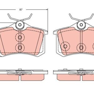 TRW GDB2357 Kit pastiglie freni