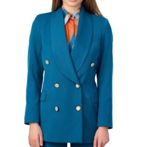 Blazer SARAH CHOLE doppiopetto art.017818 S Blu Ottanio SARAH CHOLE Poliestere Italia