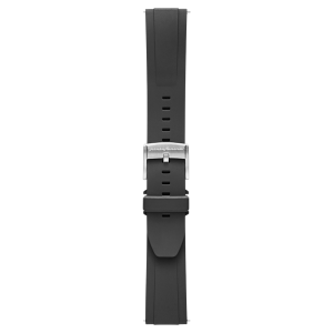 PININFARINA FKM RUBBER WATCH STRAP – BLACK – STEEL BUCKLE Steel Buckle