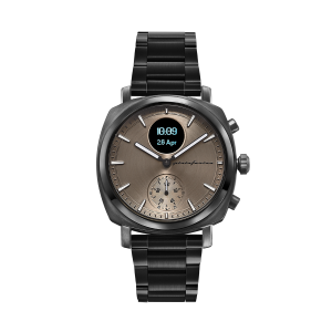 Pininfarina SENSO – Dark grey case, brown dial and brown strap – Dark grey metal band