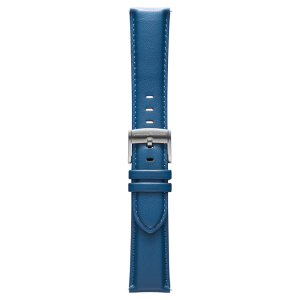 PININFARINA GENUINE ITALIAN LEATHER 22MM WATCH STRAP – BLUE WITH STEEL BUCKLE Steel Buckle