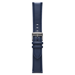 PININFARINA GENUINE ITALIAN LEATHER 22MM WATCH STRAP – Dark BLUE WITH STEEL BUCKLE Steel Buckle