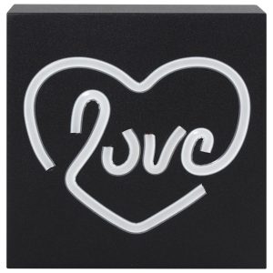 S Love Neon Light Altoparlante Bluetooth® Nero ColorLight – nuovo