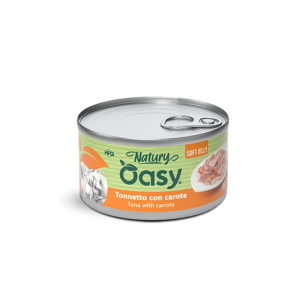 Oasy Natury Soft Jelly Tonnetto con carote per Gatti 150g – 150 g, Singola