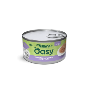 Oasy Natury Soft Jelly Tonnetto per Gattini – 85 g, Singola