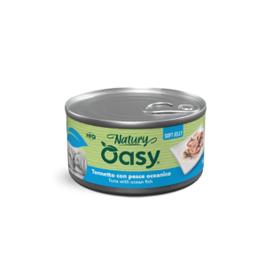 Oasy Natury Soft Jelly Tonnetto con Pesce oceanico per Cani – 150 g, Singola