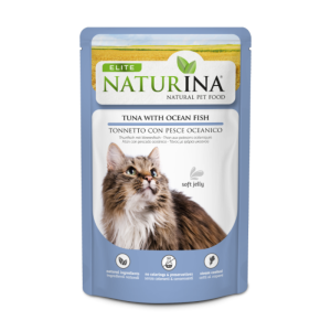 Naturina Elite Tonno con Pesce Oceanico per Gatti in Busta - 70 g, Singola