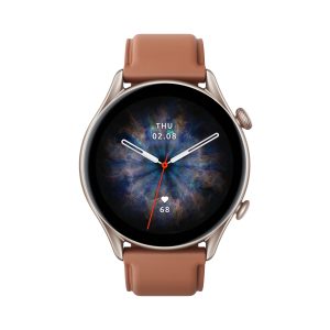 Amazfit GTR 3 Pro 3,68 cm (1.45 ) AMOLED 46 mm Digitale 480 x 480 pixel Touch screen Marrone Wifi GPS (satellitare) – nuovo