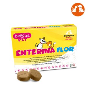 Buona Pet Enterina Flor 20 Compresse Masticabili per Cani e Gatti