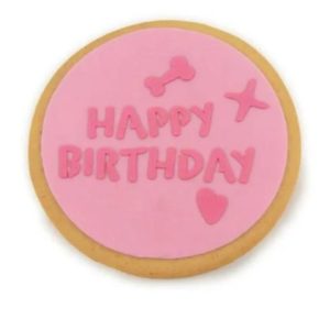 LeoPet Torta di Compleanno Happy Birthday Rosa – 90 g