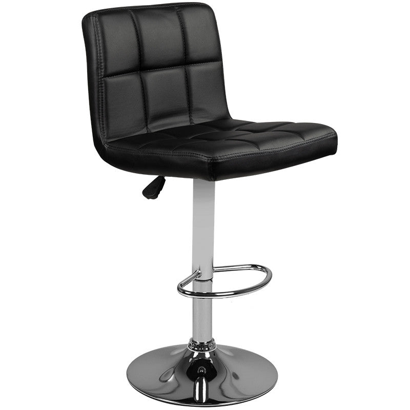 Activeshop Sgabello Bar M06 Trapuntato Regolabile Nero