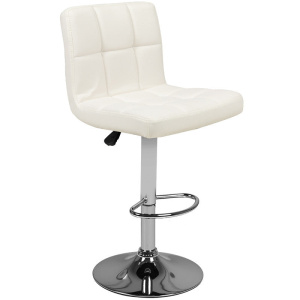 Activeshop Sgabello Bar M06 Trapuntato Regolabile Bianco