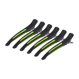 Activeshop Pinze Fermacapelli Per Capelli E-13 6 Pz 11,5 Cm Mix Neon