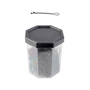 Activeshop Spille Da Barbiere Per Capelli E-62 150 Pezzi 4,9 Cm Nero