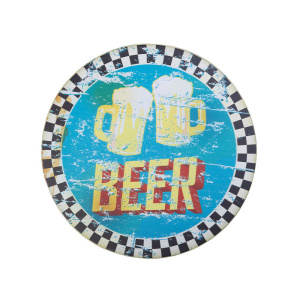 Activeshop Placca Di Birra Rotonda Decorativa
