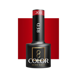 Smalto Ocho Nails Hybrid Rosso 204 -5 G