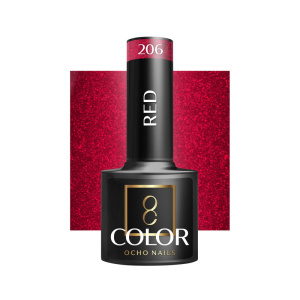 Smalto Ocho Nails Hybrid Rosso 206 -5 G