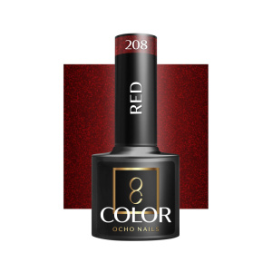 Smalto Ocho Nails Hybrid Rosso 208 -5 G