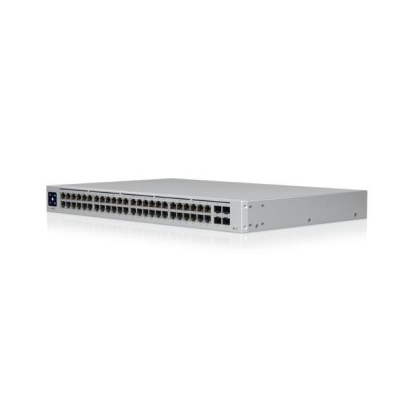 Ubiquiti usw-48-poe-eu switch gestito 48 porte gigabit ethernet (10/100/1000) di cui 32 poe 195 w 4 sfp 1gbe montabile a rack