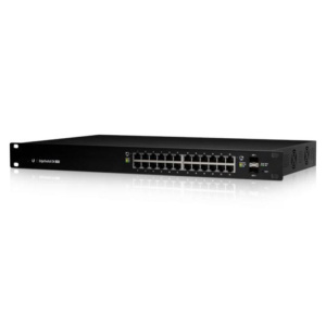 Ubiquiti networks es-24-250w managed network switch l2-l3 gigabit ethernet (10-100-1000) power over ethernet (poe) 1u black network switch