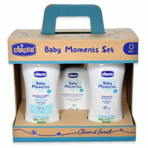 Chicco set baby moments for everyday cuddles azzurro