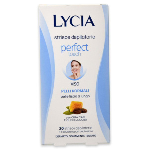 Lycia strisce viso depilatorie pelli normali 20 pezzi