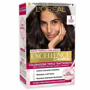 L’oreal colorazione triplo trattamento excellence n 3 castano scuro