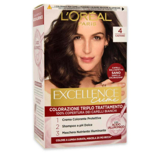 L’oreal colorazione triplo trattamento excellence n 4 castano