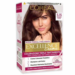 L’oreal colorazione triplo trattamento excellence n 5.15 marron glace