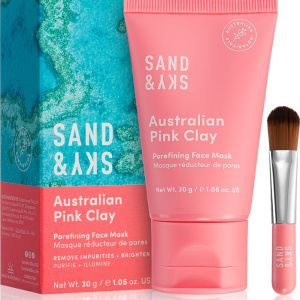 Sand & Sky Australian Pink Clay Porefining maschera detossinante per pori dilatati 30 g