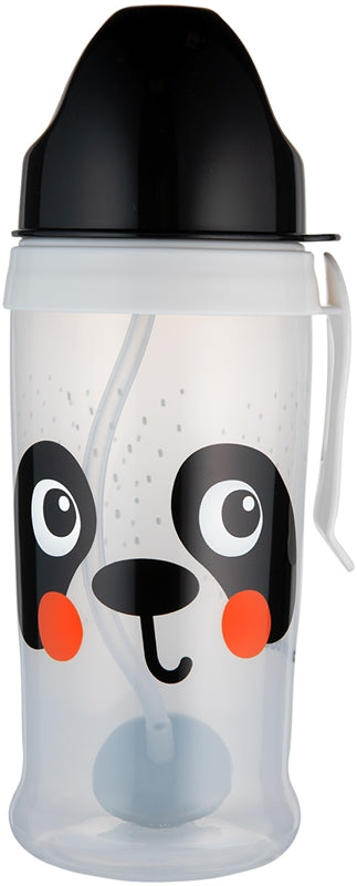 Canpol babies BabiesBoo Sport Cup bottiglia per lo sport con cannuccia con pesi Panda 350 ml