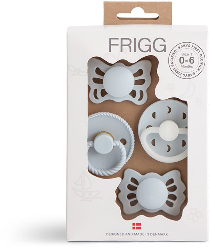 FRIGG Baby's First Pacifier Moonlight Sailing ciuccio Powder Blue