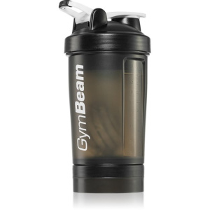 GymBeam Blend shaker per lo sport + recipiente colore bianco e nero 450 ml