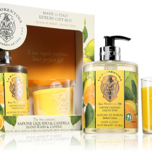 La Florentina Boboli Citrus Sapone per le mani e candela confezione regalo
