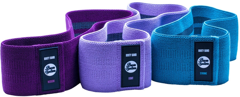Power System Booty Band Set set di elastici per il fitness 3 pezzi