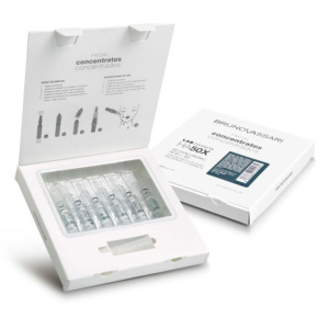 Set, Bruno Vassari, HA50X, Acido Ialuronico, Idro-Nutriente, Siero Trattamento Fiale, Per Viso, Per Donna, 6 pezzi, 2 ml