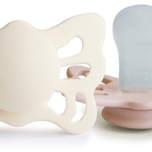 FRIGG Butterfly Size 1:0-6 mesi ciuccio Cream/Blush 2 pezzi