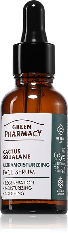 Green Pharmacy Cactus & Squalane siero idratante intenso 30 ml