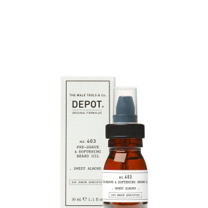 Depot, Shave Specifics No. 403, Mandorla dolce, Ammorbidente, Olio pre-rasatura, 30 ml