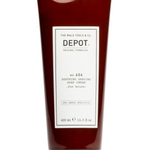 Depot, 400 Specifiche per la rasatura n. 404 , Allantoina, Lenitiva, Crema sapone da barba, 400 ml
