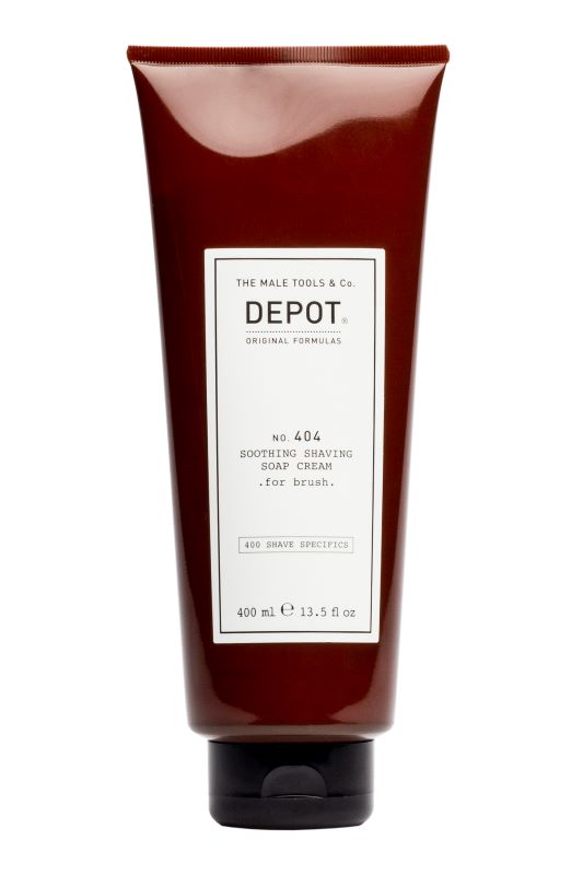 Depot, 400 Specifiche per la rasatura n. 404 , Allantoina, Lenitiva, Crema sapone da barba, 400 ml