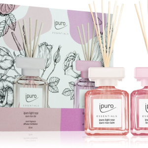 ipuro Essentials Light & Pure Rose confezione regalo 2× 50 ml