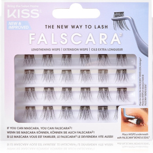 KISS Falscara Wisp ciglia finte a ciuffi con nodo Lengthening Wisps 24 pezzi
