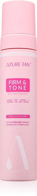 Azure Tan Firm & Tone mousse autoabbronzante per il corpo colore scura a ultra scura 200 ml