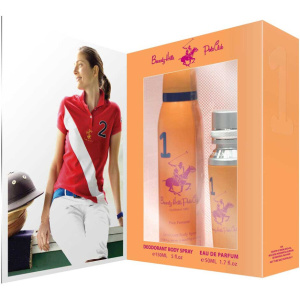 Set regalo Beverly Hills Polo Club: 1982 – Sport 1, Eau de parfum, da donna, 50 ml + 1982 – Sport 1, antitraspirante, deodorante spray, da donna, 150