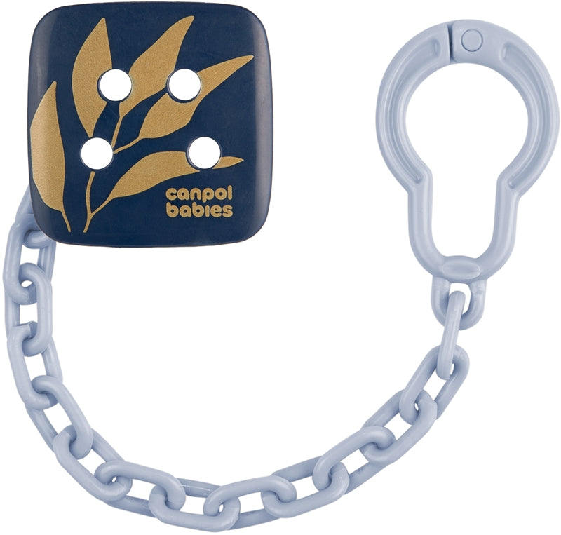 Canpol babies Gold Soothers Holder catenella per ciuccio Blue