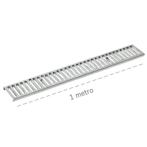 Griglia Dakota in acciaio inox per canalette di scolo Taurus 200